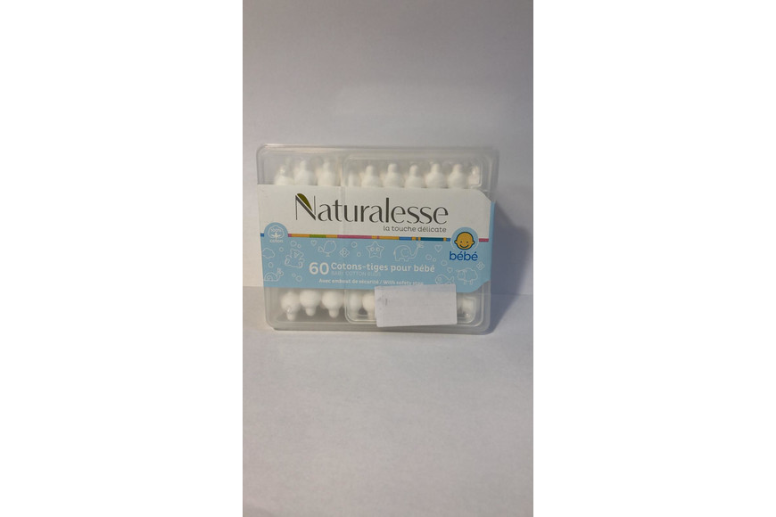 Betisoare pentru copii din bumbac Organic , 60 bucati, Naturalesse