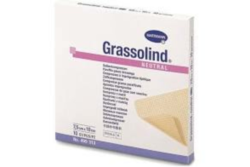 Comprese sterile Grassolind, 10x10 cm, 10 bucăți, Hartmann