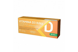 Vitamina D3 1000 IU, 60 comprimate, Krka