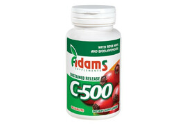 Vitamina C cu macese 500mg,  30 Capsule,  Adams