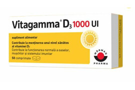 Vitagamma D3 1000ui, 50 Comprimate, Worwag Pharma