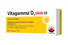 Vitagamma D3 5600UI, 50 Comprimate, Worwag Pharma