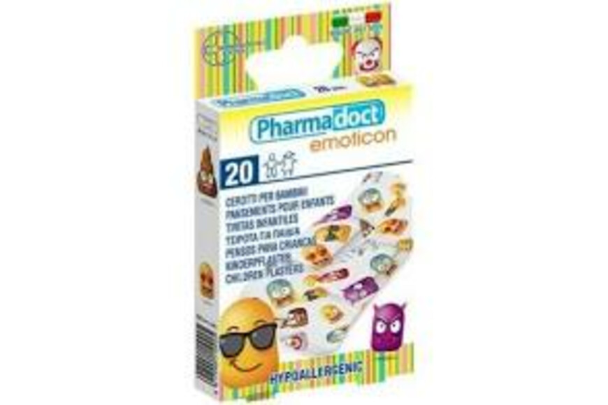Plasturi pentru copii cu emoticon Pharmadoct, 20 bucati, Business Partners