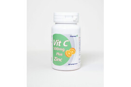 Vitamina C 500mg cu Zinc, 30 comprimate, Pharmex