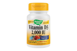 Vitamina D3 2000 UI Nature's Way, 120 capsule, Secom