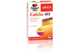 Calciu+ D3, 30 comprimate, Doppelherz