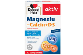 Magneziu + Calciu + D3, 30 comprimate, Doppelherz
