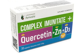 Complex Imunitate + Quercitin+ Zn+ D3, 30 comprimate, Remedia