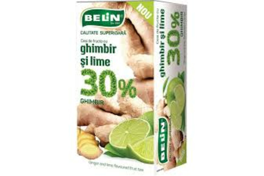 Ceai Belin de Fructe cu Ghimbir si Lime , 20 plicuri, Celmar