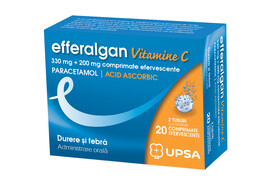 Efferalgan Vitamina C, 20 comprimate, Bristol Myers Squibb