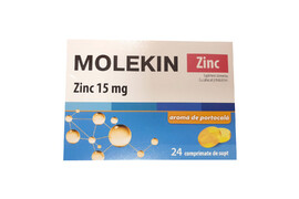 Molekin Zn 15 mg, 24 coprimate pt supt, Natur Produkt