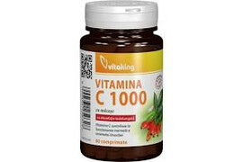 Vitamina C 1000 mg cu maceșe, 60 comprimate, VitaKing