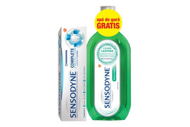 Sensodyne oferta Pasta de dinti Complete Protection, 75ml + Apa de gura Extra Fresh, 500 ml, Glaxo