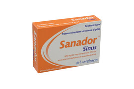 Sanador Sinus 500mg/30mg, 20 Comprimate, Laropharm