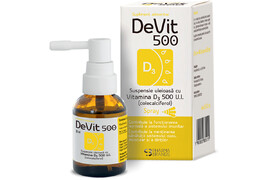 DeVit 500 Suspensie uleioasă cu Vitamina D3 500 U.I. SPRAY, 20 ml, Pharma Brands