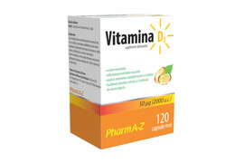 Vitamina D3  2000 Ui, 120 capsule, PharmA-Z