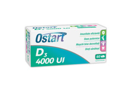 Ostart D3 4000UI, 60 comprimate, Fiterman Pharma