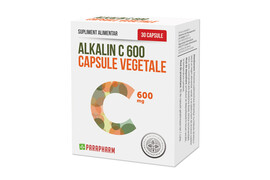 Vitamina C 600 Alcalina, 30 capsule, Parafarm