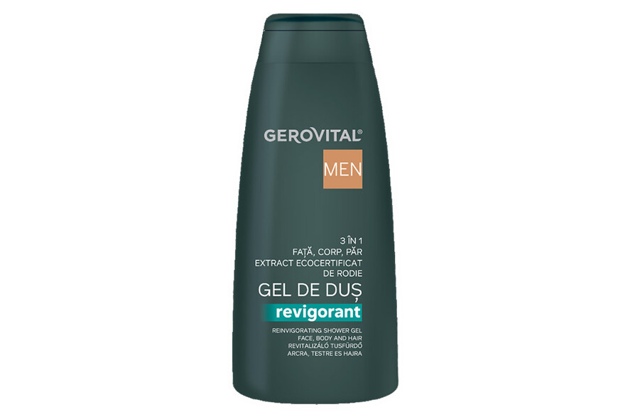 Gel de duș revigorant 400 ml, Gerovital H3 Men