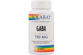 Gaba Solaray 750 mg, 60 tablete, Secom 