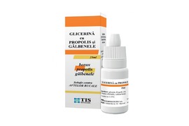 Glicerina cu propolis si galbenele, 25 ml, Tis Farmaceutic