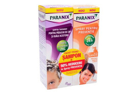 Pachet Sampon preventie impotriva paduchilor 100ml + 50% reducere Spray pentru preventie 100ml, Paranix