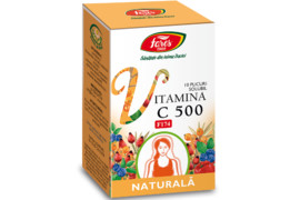Vitamina C Naturala 500mg F174, 10 plicuri, Fares