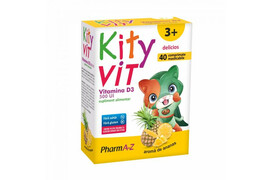 KityVIT Vitamina D3, aroma de ananas, 40 comprimate masticabile, PharmA-Z