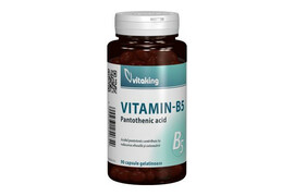 Acid Pantotenic Vitamina B5 200mg, 90 capsule gelatinoase, Vitaking