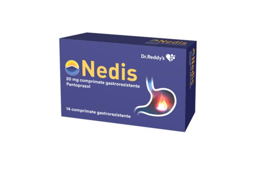 Nedis, 20 mg, 14 comprimate gastrorezistente, Dr Reddys