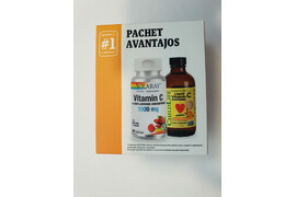 Vitamina C Picaturi Copii 250mg Oferta+ Vitamina C 1000ui 30 cpsule, Secom