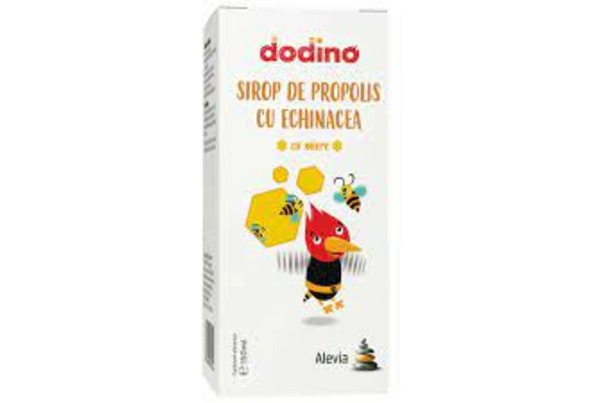 Sirop de propolis cu Echinacea si miere Dodino, 150 ml, Alevia