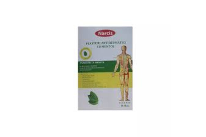 Plasture antireumatic cu mentol, 12 x 18 cm,1 bucata, Narcis