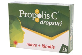 Dropsuri Propolis C, 16 bucati, Fiterman 