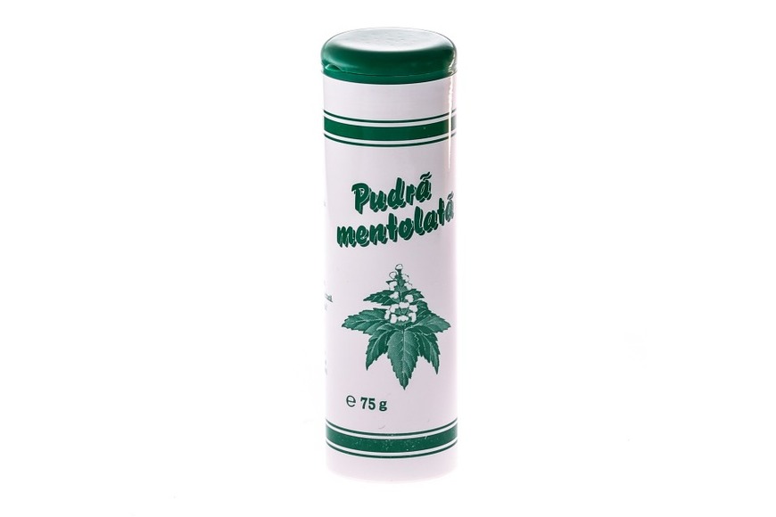 Pudra mentolata, 75 g, Mebra 