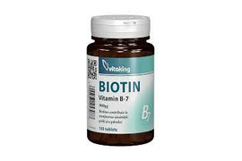 Vitamina B7 (biotina) 900 mcg ,100 comprimate, Vitaking
