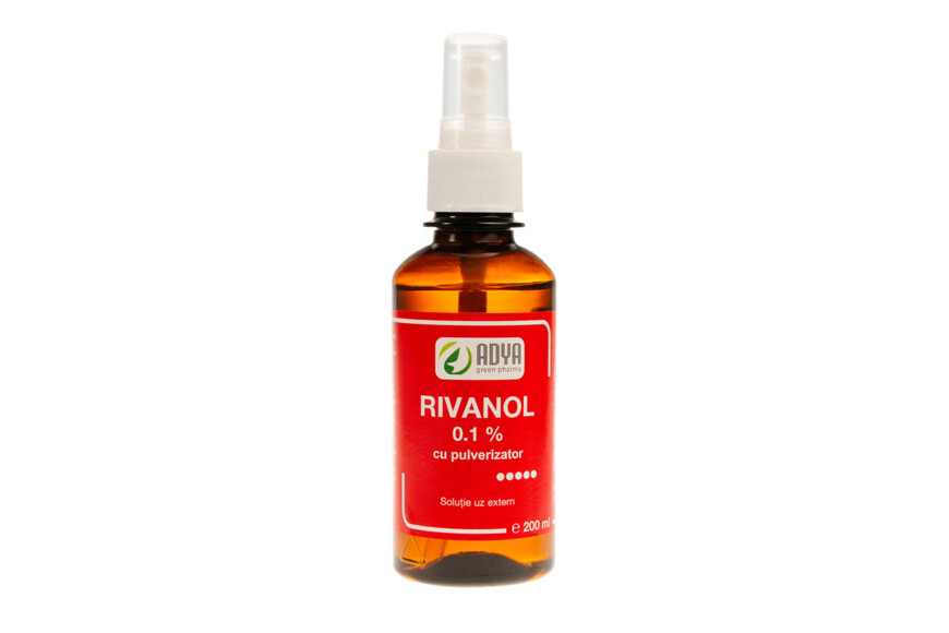 Rivanol cu pulverizator 0,1%, 200 ml, Adya Green Pharma