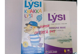 Ulei din ficat de cod pentru copii, 240 ml, Pachet cu Immune Max, 80 capsule, Lysi
