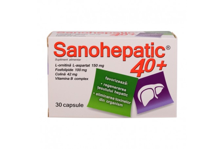 Sanohepatic 40+, 40 capsule, Natur Produkt Zdrovit