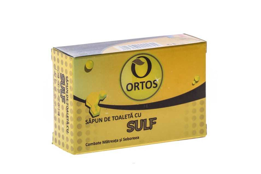 Sapun cu sulf 100g, Ortos