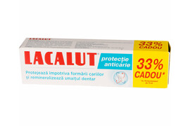 Pasta de dinti Lacalut Protectie Anticarie 75ml+ 33% Cadou, Zdrovit