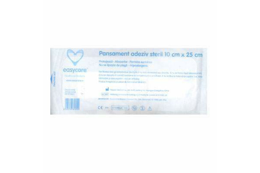 Pansament adeziv 10cm x 25cm, 1 bucata, EASYCARE