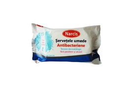 Servetele umede antibacteriene, 72 bucati, Narcis