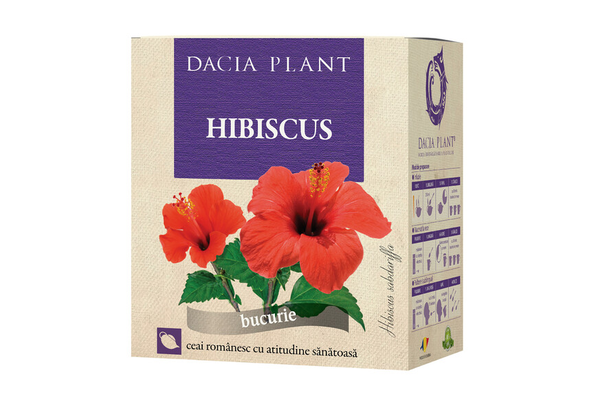 Ceai de Hibiscus, Vrac50g, Dacia Plant