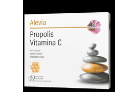 Propolis Vitamina C cu Echinacea, 20 comprimate, Alevia