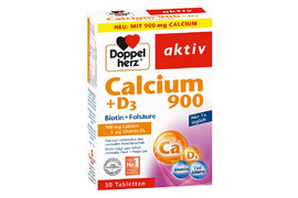 Calciu 900 mg + D3 + Biotina + Acid folic, 30 comprimate, Doppelherz