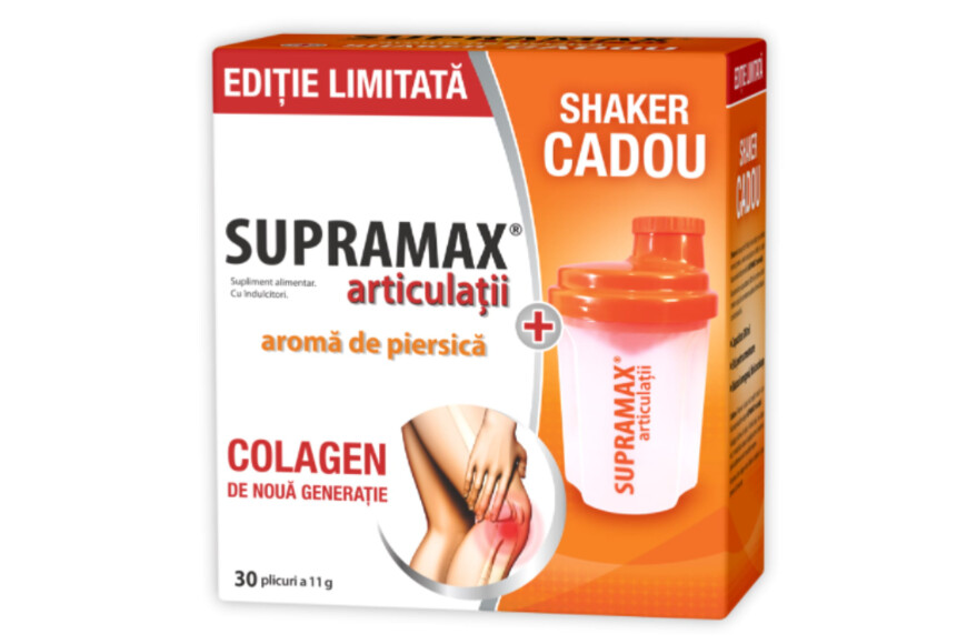 Supramax piersica, 30 plicuri + Shaker Cadou, Zdrovit