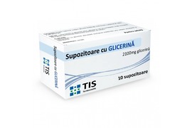 Supozitoare cu glicerina pentru adulti, 10 bucati, Tis Farmaceutic