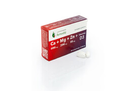 Ca + Mg + Zn + Vitamina D3, 30 comprimate, Lab Remedia