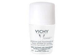 Vichy Deodorant roll-on antiperspirant fara parfum 48h, 50 ml